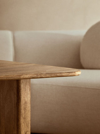 Walsa Natural Finish Mango Wood Coffee Table - LOOMSHIRE - 7