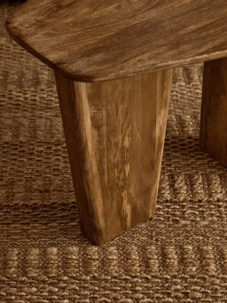 Walsa Natural Finish Mango Wood Coffee Table - LOOMSHIRE - 6