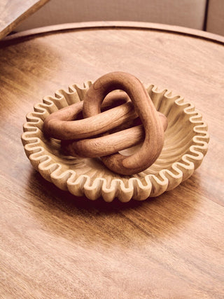 Walsa Natural Mango Wood Column Detail Coffee Table - LOOMSHIRE - 13