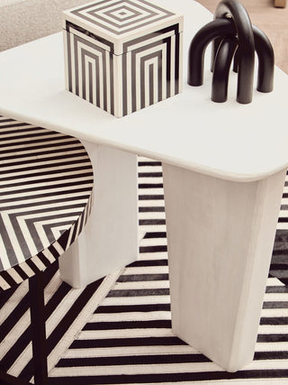 Walsa Whitewash Mango Wood Coffee Table - LOOMSHIRE - 8