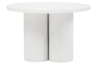 Walsa Whitewash Mango Wood Column Detail Coffee Table - LOOMSHIRE - 3
