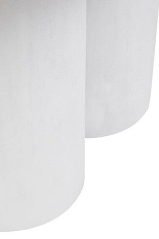 Walsa Whitewash Mango Wood Column Detail Coffee Table - LOOMSHIRE - 10