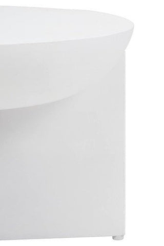 Walsa Whitewash Mango Wood Round Coffee Table - LOOMSHIRE - 3