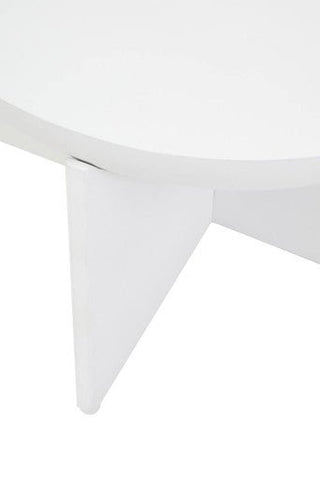 Walsa Whitewash Mango Wood Round Coffee Table - LOOMSHIRE - 5