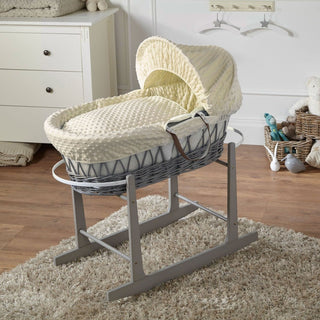 Wicker Baby Moses Basket With Stand - LOOMSHIRE - 22