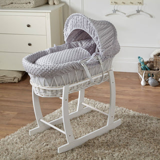 Wicker Baby Moses Basket With Stand - LOOMSHIRE - 12