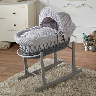 Wicker Baby Moses Basket With Stand - LOOMSHIRE - 23