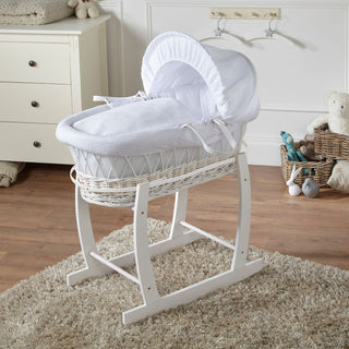 Wicker Baby Moses Basket With Stand - LOOMSHIRE - 9