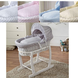 Wicker Baby Moses Basket With Stand - LOOMSHIRE - 1