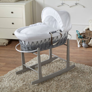 Wicker Baby Moses Basket With Stand - LOOMSHIRE - 19