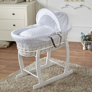 Wicker Baby Moses Basket With Stand - LOOMSHIRE - 14