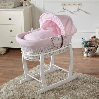 Wicker Baby Moses Basket With Stand - LOOMSHIRE - 8