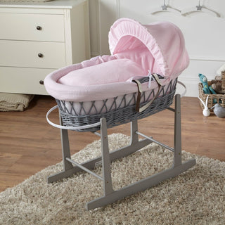 Wicker Baby Moses Basket With Stand - LOOMSHIRE - 18