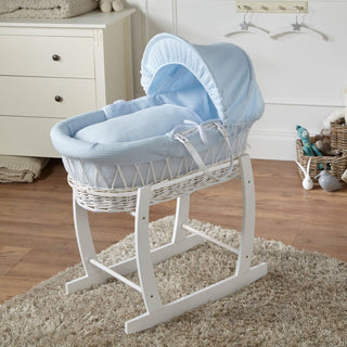 Wicker Baby Moses Basket With Stand - LOOMSHIRE - 6