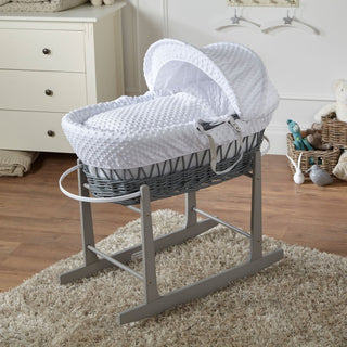 Wicker Baby Moses Basket With Stand - LOOMSHIRE - 25