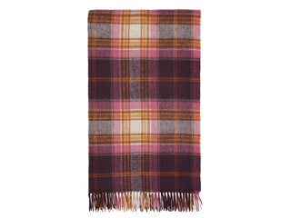 Winterton Merino Lambswool Throw - Burgundy - LOOMSHIRE - 1