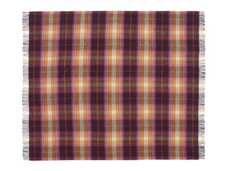 Winterton Merino Lambswool Throw - Burgundy - LOOMSHIRE - 2