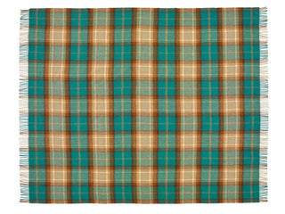 Winterton Merino Lambswool Throw - Jade - LOOMSHIRE - 2