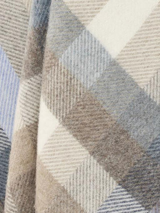 Woodale Pure New Wool Shetland Throw - Blue - LOOMSHIRE - 4