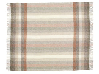 Woodale Pure New Wool Shetland Throw - Blush - LOOMSHIRE - 2