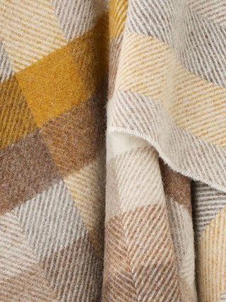 Woodale Pure New Wool Shetland Throw - Gold - LOOMSHIRE - 4