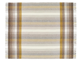 Woodale Pure New Wool Shetland Throw - Gold - LOOMSHIRE - 2