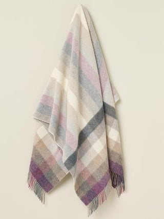 Woodale Pure New Wool Shetland Throw - Heather - LOOMSHIRE - 3