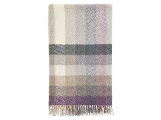 Woodale Pure New Wool Shetland Throw - Heather - LOOMSHIRE - 1