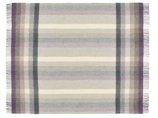 Woodale Pure New Wool Shetland Throw - Heather - LOOMSHIRE - 2